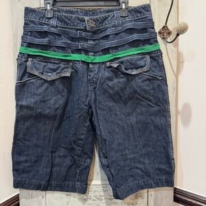 Vintage Marithe Francois Girbaud Size 36 JORTS Jean Shorts 3 snap streetwear